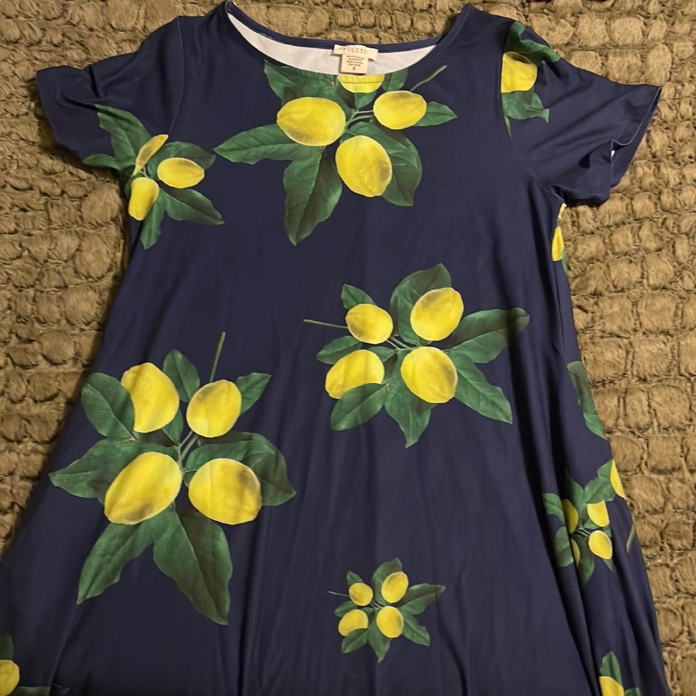 Navy Lemon Dress